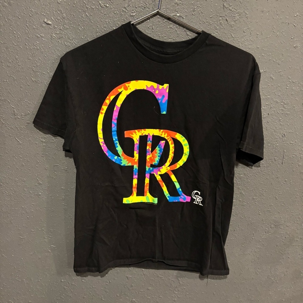 Colorado Rockies Genuine Merchandise Black Tee with MLB Logo